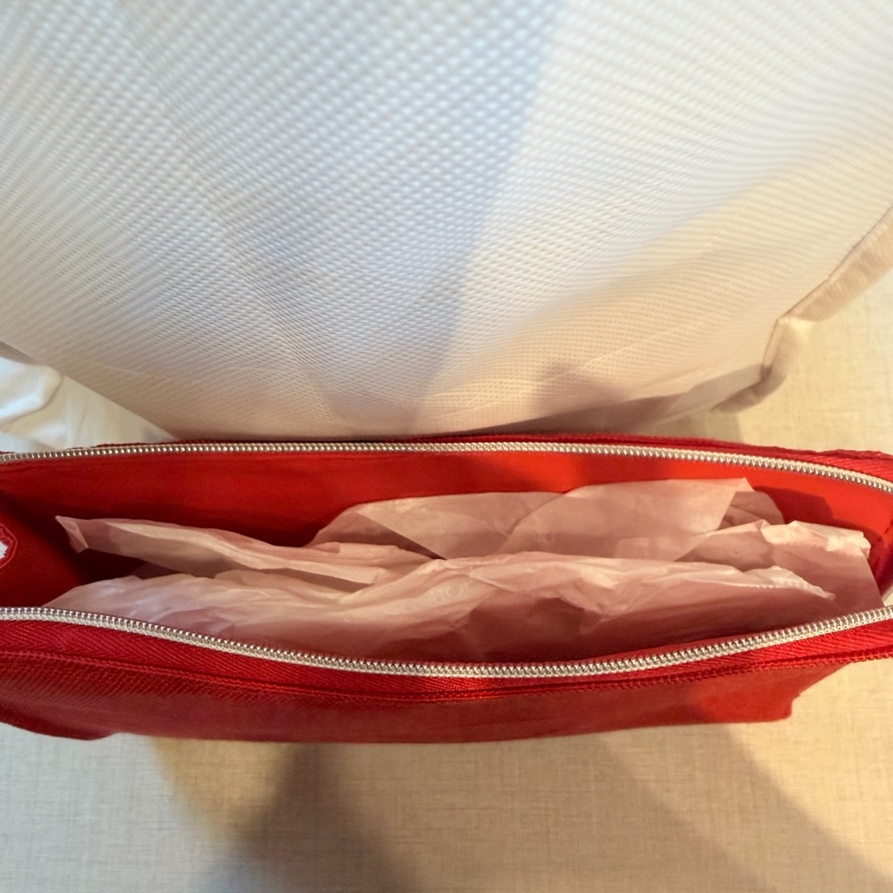 Dior Red Canvas Pouch - Picture 2 of 2